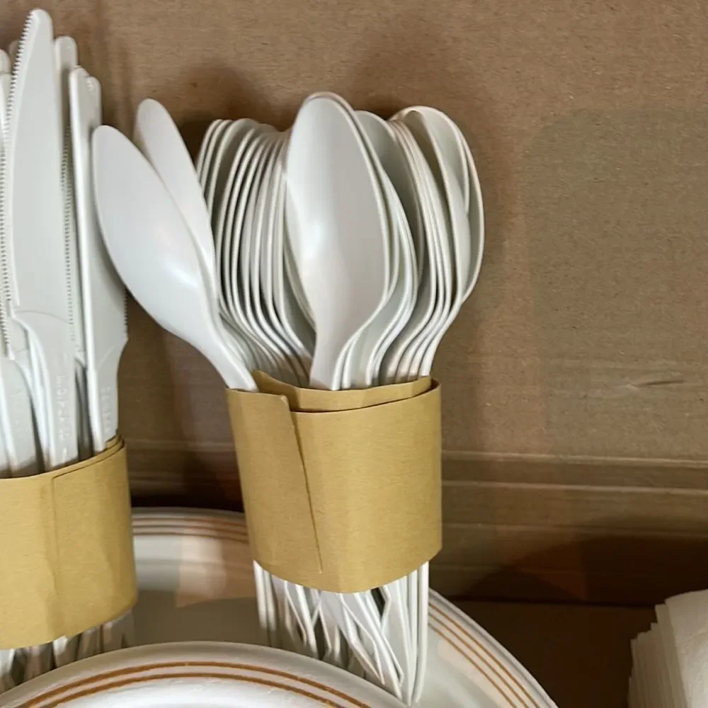 Eco‎ Nudge Disposable Dining Set serves 25 guests Eco Friendly Biodegradable